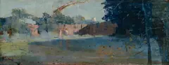 Sydney Long, Creeping Shadows, circa 1895, Oil on Panel