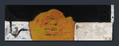 Yellow Butte by Elwyn Lynn, 1993, Mixed Media on Canvas, sold Aug 2021