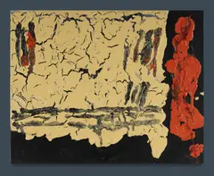 Vesuvius by Elwyn Lynn, 1995, Mixed Media on Canvas, sold Aug 2021
