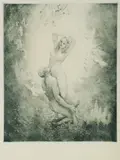 Virtue by Norman Lindsay, Facsimile Etching 208/550, sold Aug 2021