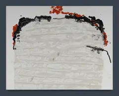 Sacred Strata by Elwyn Lynn, 1995, Mixed Media on Canvas, sold Aug 2021
