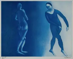 The Dance 1 by Robert Dickerson, Colour Etching & Aquatint B.A.T, sold Aug 2021