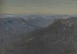 Elioth Gruner, The Blue Mountains - View from Sublime Point, Leura, Oil on Canvas on Board