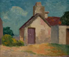 Roland Wakelin, The Back Door, 1959, Oil on Board