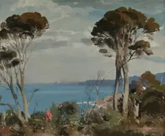 Coastal Ti-tree, Eden by William Dargie, Oil on Canvas, sold Aug 2021