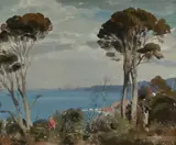William Dargie, Coastal Ti-tree, Eden, Oil on Canvas