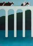 James Willebrant, Viaduct Procession, 1977, Acrylic on Canvas