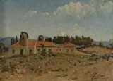 J. Howard Ashton, The Observatory, Mt Stromlo, Oil on Canvas on Board
