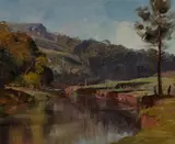 Leslie Campbell, Kangaroo River, 1954, Oil on Canvas on Board