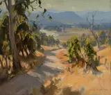 John Samuel Loxton, Road to the Valley, Oil on Canvas