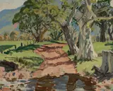Max Ragless, Back Road to the Hills, Oil on Canvas