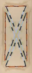 John Peart, Bramdean-Cross I, circa 1970, Acrylic on Canvas