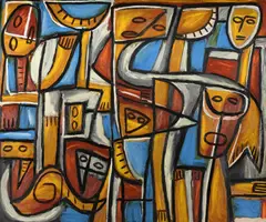 Pasquale Giardino, Composition, 2003, Oil on Canvas