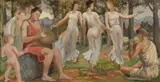 Douglas Robert Dundas, Spring - Study for a Mural, 1937, Oil on Board