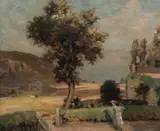 Fred Stead, Baildon Green Saltaire, Yorkshire, Oil on Canvas