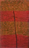Ronnie Tjampitjinpa, Bushfire Dreaming, 2003, Acrylic on Linen