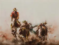 Patrick Kilvington, A Real Hard Runner, Warwick [QLD], 1980, Oil on Canvas