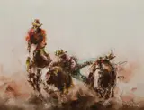 Patrick Kilvington, A Real Hard Runner, Warwick [QLD], 1980, Oil on Canvas