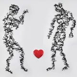Zadok Ben David, The Heart in Between, 1989, Metal, Resin & Pigments