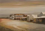 Colin Parker, The Corner Pub, Weethalle, Western NSW, Oil on Board