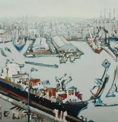 Janet Palmer, Darling Harbour, Acrylic on Board