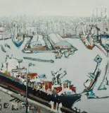 Janet Palmer, Darling Harbour, Acrylic on Board