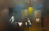 Robert David Pope, The Musicians, 1980, Oil on Canvas