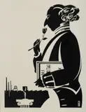 Michael Fitzjames, Romantic Revolutionary, Pen & Ink