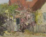 Allan Hansen, The Side Gate, 1970, Oil on Canvas Board