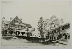Austin Platt, Kambala, Rose Bay, 1938, Etching 60/100
