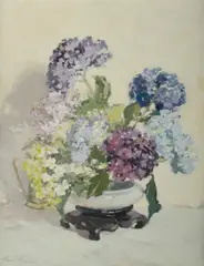 Allan Hansen, Flower Study, Oil on Canvas Board