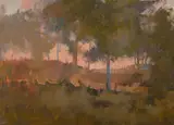 Brian Stratton, Sounds of Silence, Oil on Paper on Board