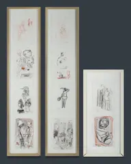 Carlos Barrios, (10), 10 Mixed Media Drawings