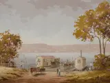 William K Mitchell, Tom Ugly's Ferry 1910, 1988, Oil on Canvas Board