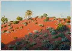 James Ainslie, In the Shadow of a Dune, Acrylic on Paper