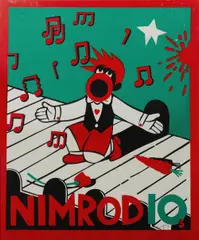 Nimrod 10 by Martin Sharp, 1982, S/Print 380/1000, sold Jul 2021