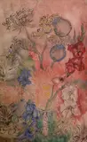 Euphen Alexander, Floral Study, Ink, W/Clr & Gouache