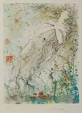 The Death of Ophelia (from the Hamlet suite) by Salvador Dalí, 1973, Coloured Etching with Gold Dust 74/145, sold Jul 2021