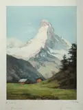 Edgar Bouillette, The Matterhorn / Le Cervin, Aquatint 95/350