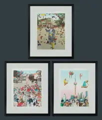 (3) by Peter Blake, S/Print 3/100 (3), sold Jul 2021