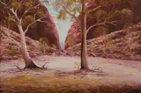 Henk Guth, Simpson's Gap, Central Australia, 1982, Oil on Linen