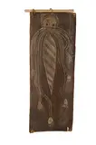Bobby Barrdjaray Nganjmira, S[ea] W[ater] Creature (Dreamtime Story), Natural Earth Pigments on Bark