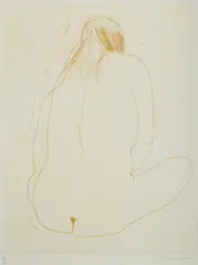 The Back by Brett Whiteley, 1977, Etching 46/60, sold May 2021