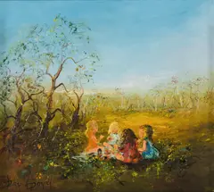 David Boyd, The Sisters, c.1980, Oil on Canvas