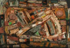 Michael Kmit, Untitled, 1957, Oil on Board