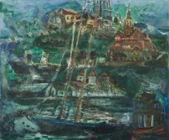 Michael Kmit, Darling Point, 1952, Oil on Canvas