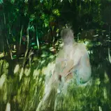 Kevin Leslie Connor, Nude in Afternoon Bush, 1971, Oil on Board