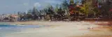 Ken Knight, On the Beach - Manly, Oil on Board