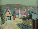Paul Haefliger, Harbour Scene, 1948, Oil on Board