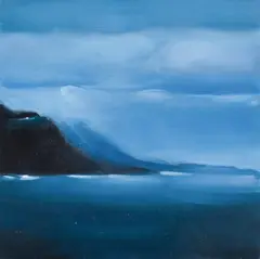 Michael Simms, Bulli Pass, 2017, Oil on Board